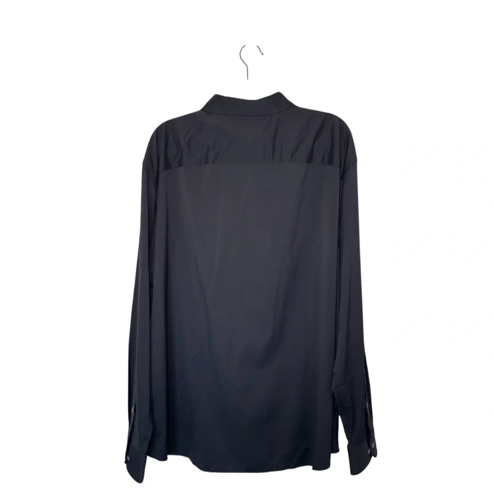 Untuckit XXX-Large Gironde Black Performance Long Sleeve Stretch Button Up Shirt